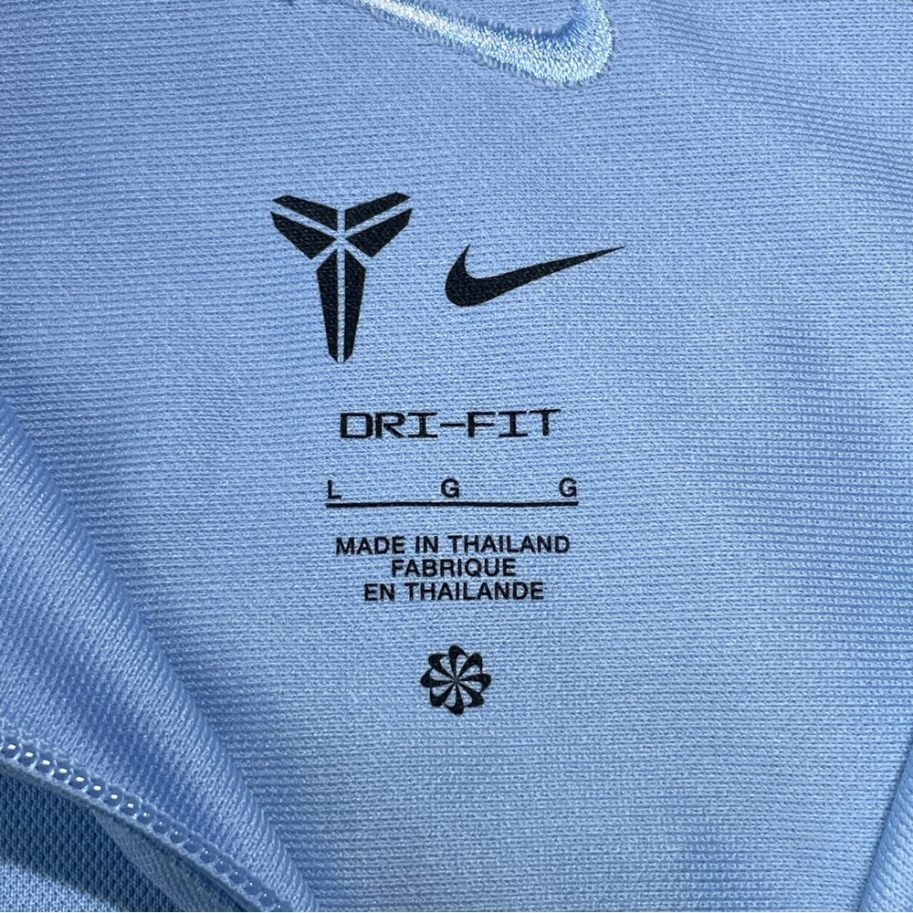 Nike Mamba Kobe Bryant Full Zip Jacket Mens Large Light Blue Dri-Fit HJ8097-422 - Picture 7 of 11